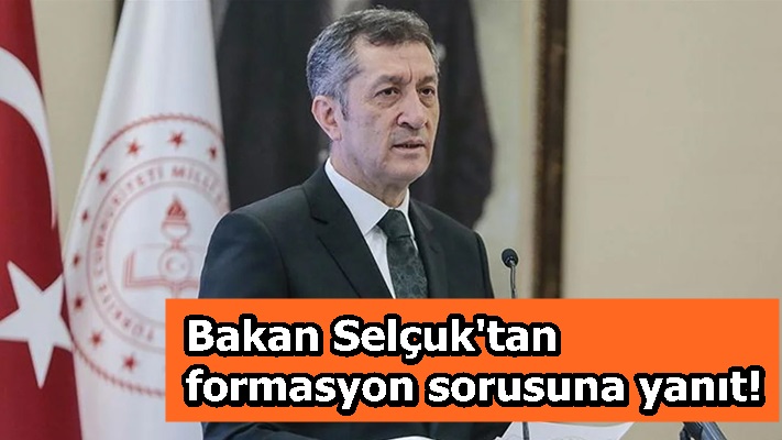 Bakanı Selçuk'tan formasyon sorusuna yanıt!