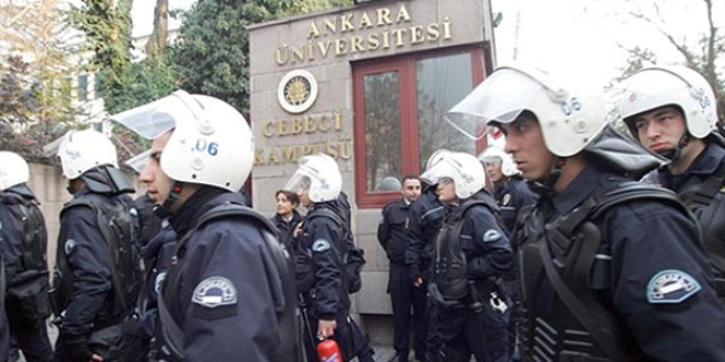 Ankara Üniversitesi Cebeci kampüsünde gerginlik