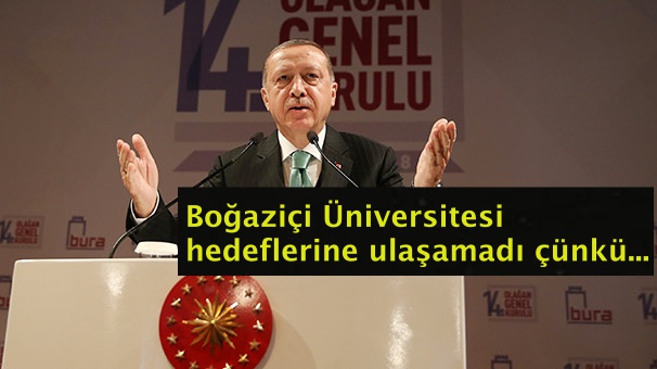 Cumhurbaşkanı Erdoğan'dan Boğaziçi Üniversitesi'ne eleştiri
