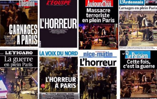 Paris'te Vahşet' Gazete Manşetlerine Böyle Yansıdı