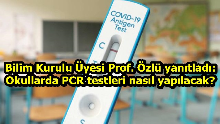 Bilim Kurulu Üyesi Prof. Özlü yanıtladı: Okullarda PCR testleri nasıl yapılacak?