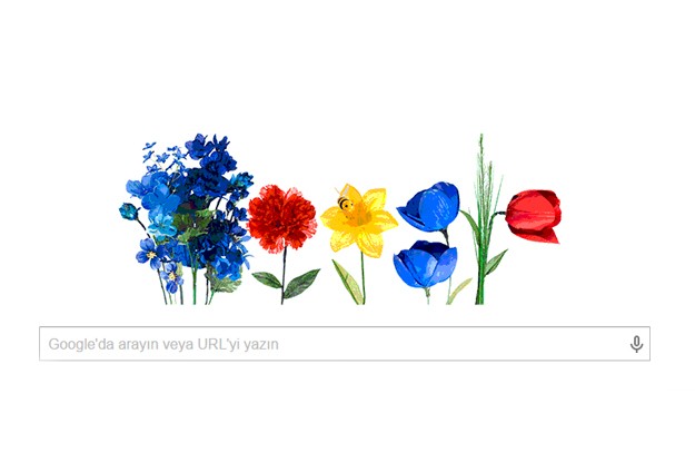 Google'dan Bahara Özel Doodle