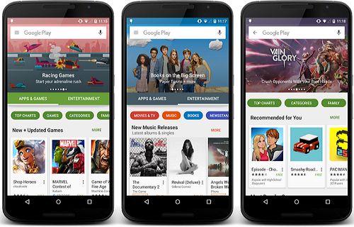 Google Play Store yeni bir tasarıma kavuşuyor