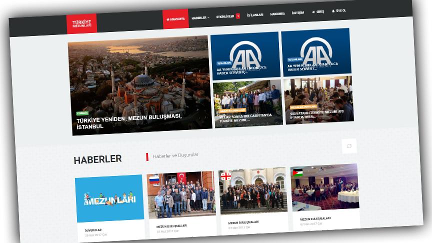 Türkiye Mezunları web sitesi açıldı