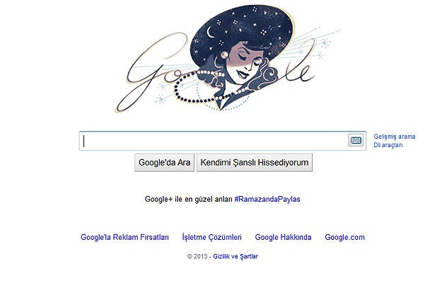 Google'dan Safiye Ayla için doodle
