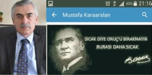 Milli Eğitim Müdürü'nden Atatürk'lü Skandal Ramazan Paylaşımı