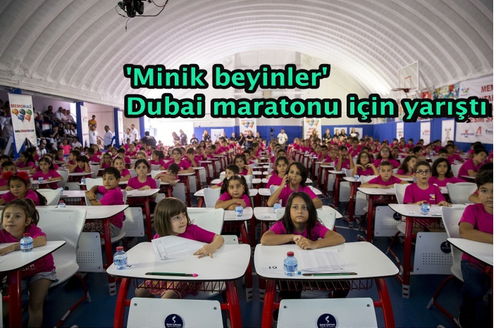 'Minik beyinler' Dubai maratonu için yarıştı