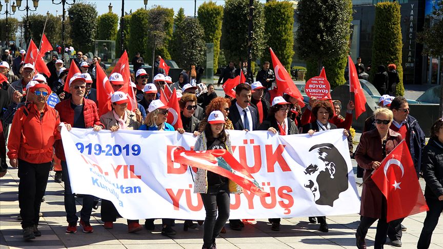 'Kurtuluştan Kuruluşa Büyük Yürüyüş' Samsun'dan başladı