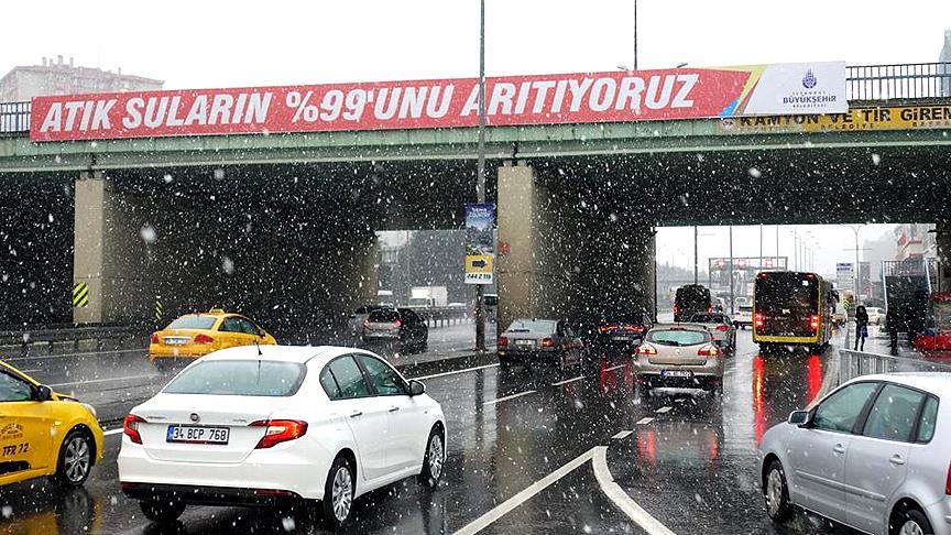 İstanbul'da kar yağışı!