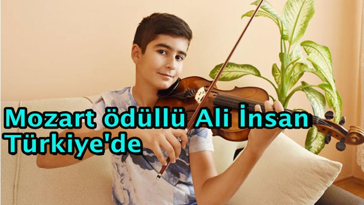 Mozart ödüllü Ali İnsan Türkiye'de