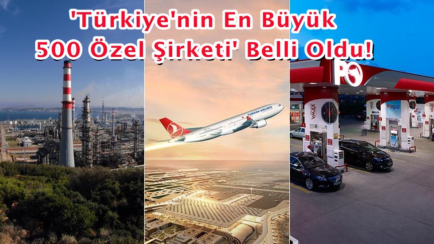 'Türkiye'nin En Büyük 500 Özel Şirketi' belli oldu
