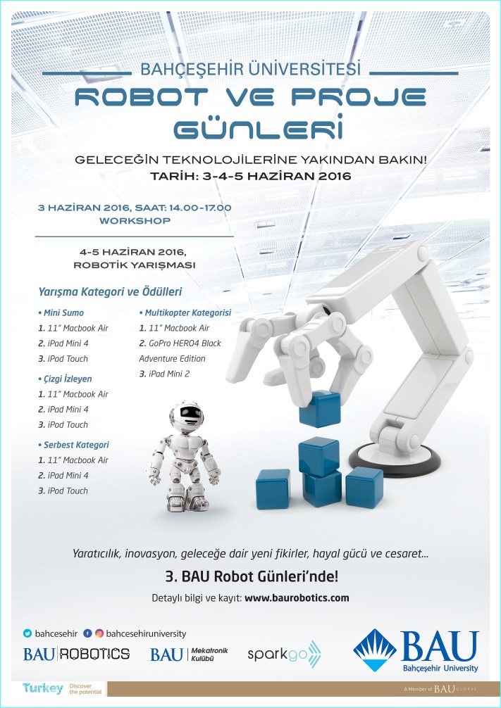 Bahçeşehir Üniversitesi'nde robotlar yarışıyor!