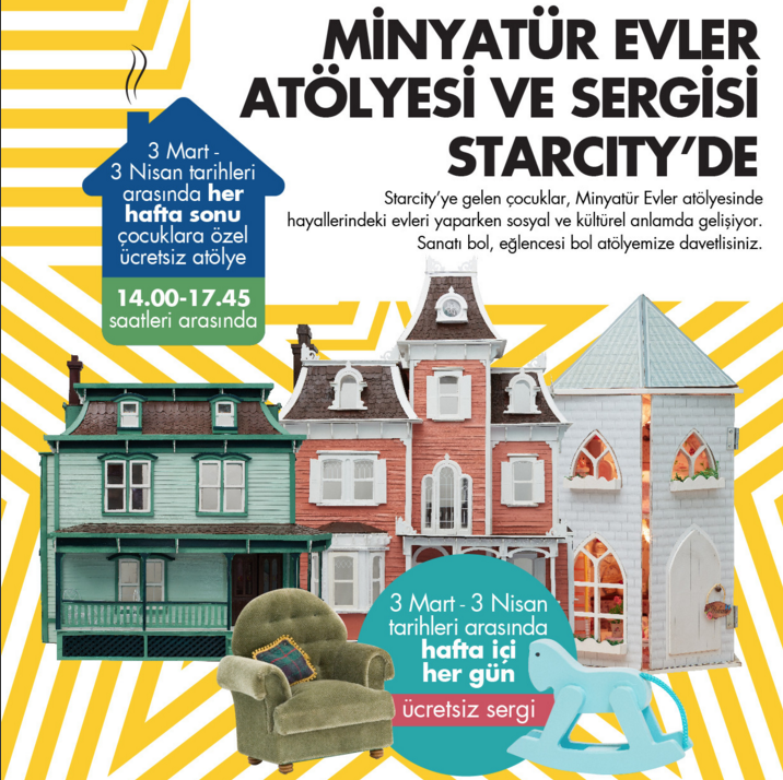 ​“Minyatür Yaşamlar” Bebek Evleri Sergisi Starcity Outlet’te Ziyaretçileriyle Buluşuyor