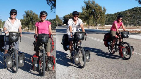 Öğretmen çiftin bisikletle dünya turu