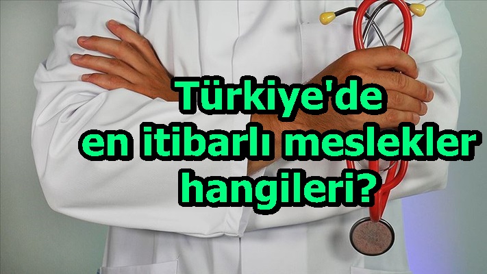 Türkiye'de en itibarlı meslekler hangileri?