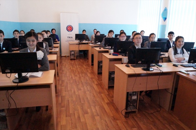 TİKA'dan Kazakistan'a eğitim desteği