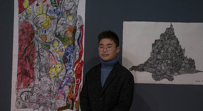 13 yaşındaki "dahi ressam" Ankaralı sanatseverlerle buluştu