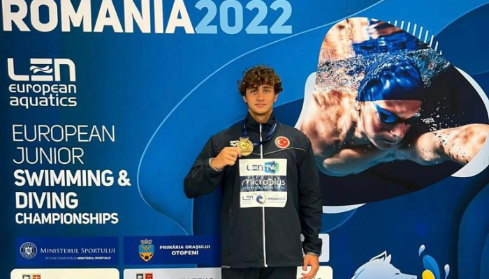 Türk öğrenci, Avrupa Yüzme Şampiyonası’na damga vurdu