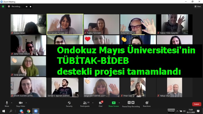Ondokuz Mayıs Üniversitesi'nin TÜBİTAK-BİDEB destekli projesi tamamlandı
