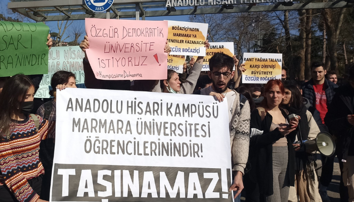 Marmara'da kampüs protestosu