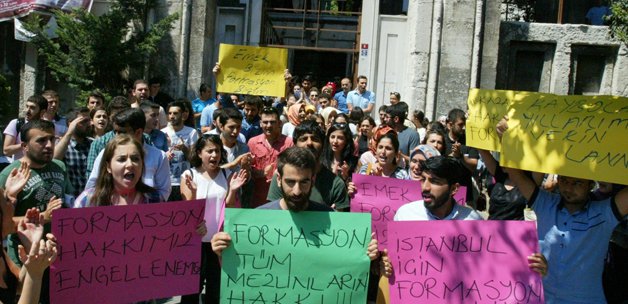 İstanbul Üniversitesi'nde 'formasyon' eylemi