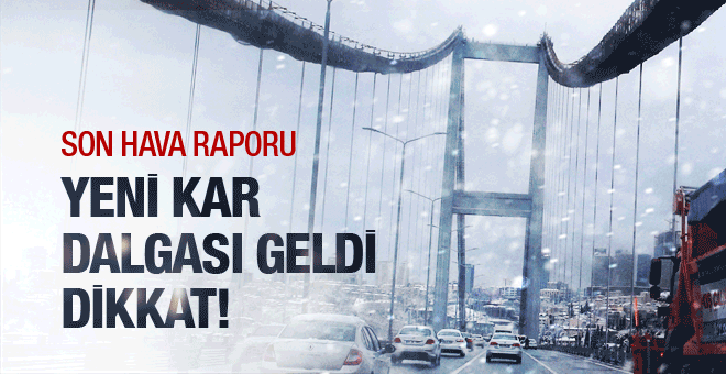 İstanbul'da kar alarmı!