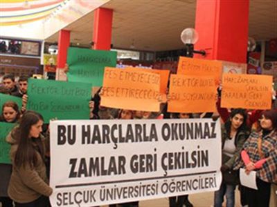 Selçuk Üniversitesi Öğrencilerinin Harç Zaferi