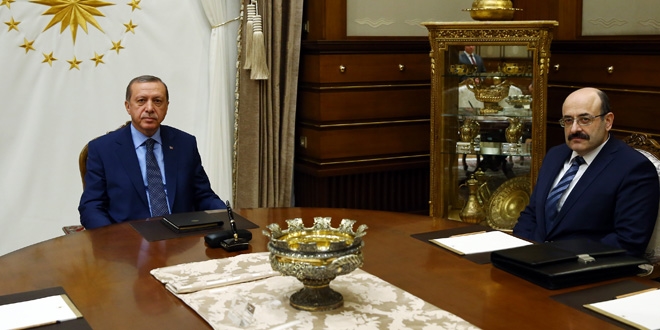 Erdoğan, YÖK Başkanı Prof. Dr. Saraç'ı kabul etti