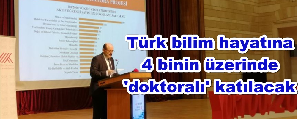 Türk bilim hayatına 4 binin üzerinde 'doktoralı' katılacak