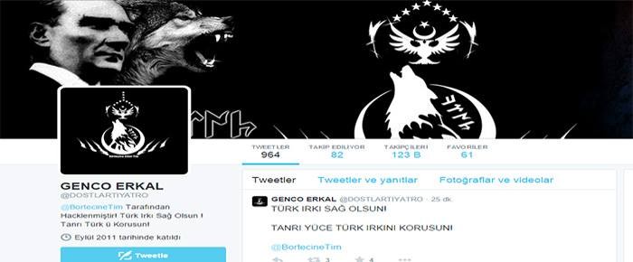 Genco Erkal'ın Twitter Hesabı Hacklendi